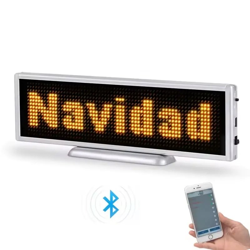 Programmable Scrolling Message LED Desk Board for meeting Reception Show supermarket advertising LED Bluetooth display desktop