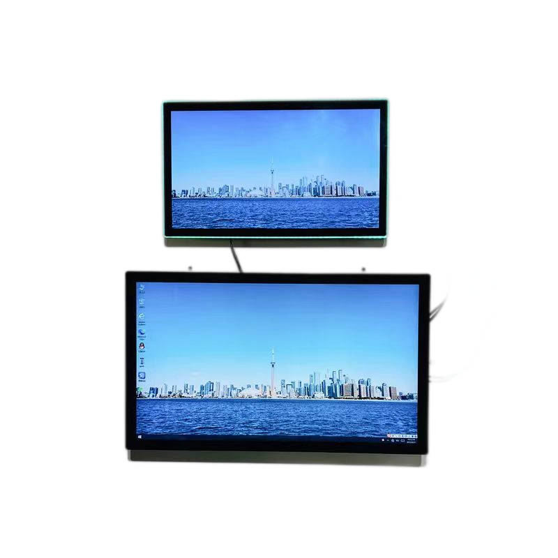 Vertical Lcd Touch Screen Kiosk Floor Stand Advertising Indoor Totem Full Screen Digital Signage And Displays
