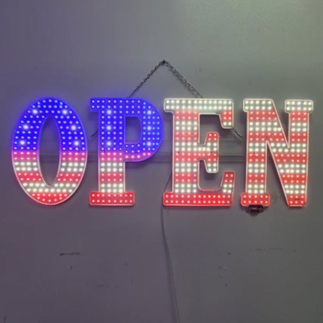 Dropshipping Free Design Custom Custom Shop Wall Mounted Outdoor Big Custom Led Sign For Shop Name Board