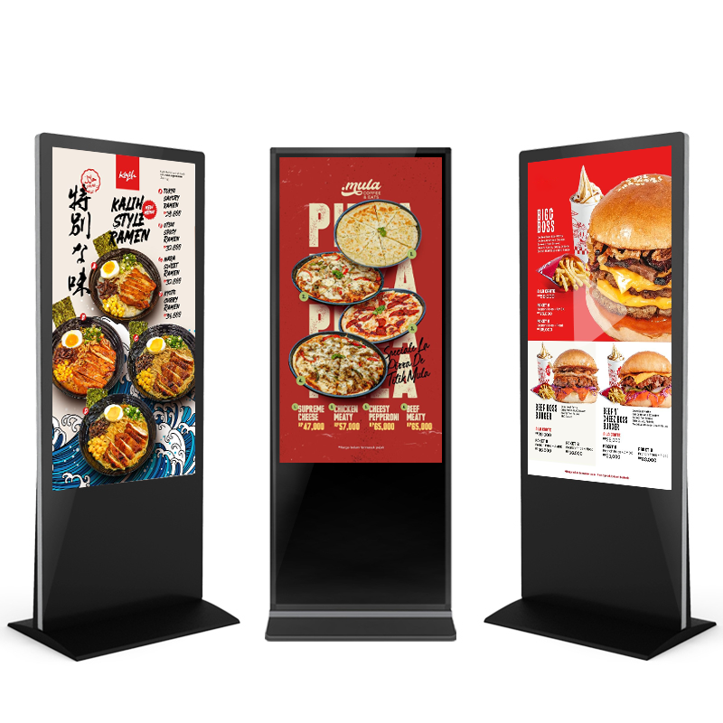 Factory hot sales floor standing digital advertising machine HD 4k display for raspberry pi lcd monitor digital sigange player