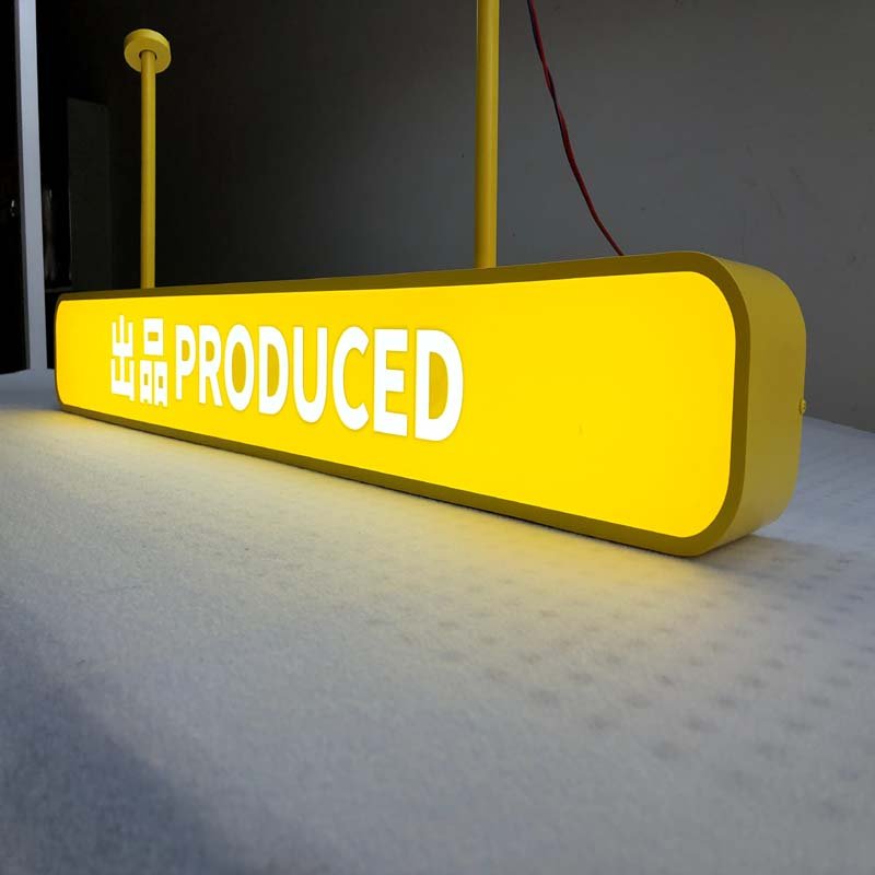 Hongsen custom Metal acrylic outdoor business boards signs advertising light boxes