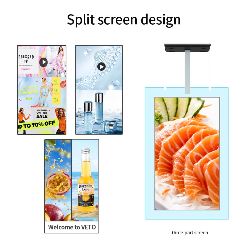 ZCLH 32" 43" 55" 2K 4K Wall Mounted Usb Wifi Digital Advertising Display Logo Custom Menu board Display