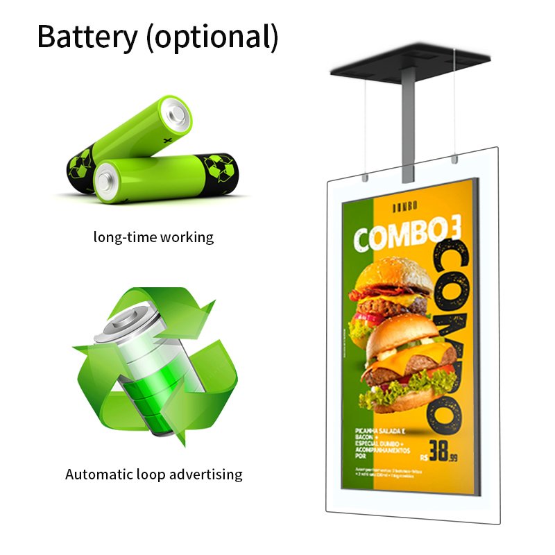 ZCLH 32" 43" 55" 2K 4K Wall Mounted Usb Wifi Digital Advertising Display Logo Custom Menu board Display