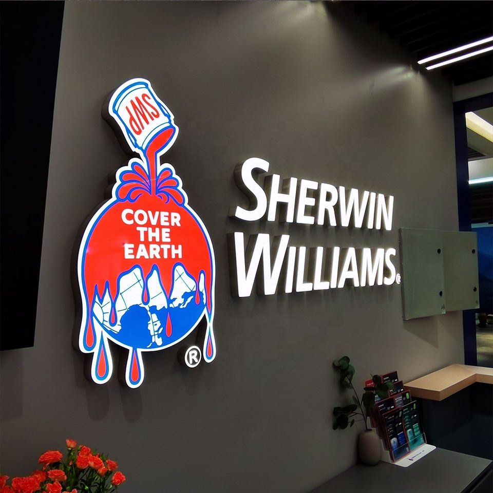 Custom led sign board 3d logo sign channel letters led illuminated sign outdoor