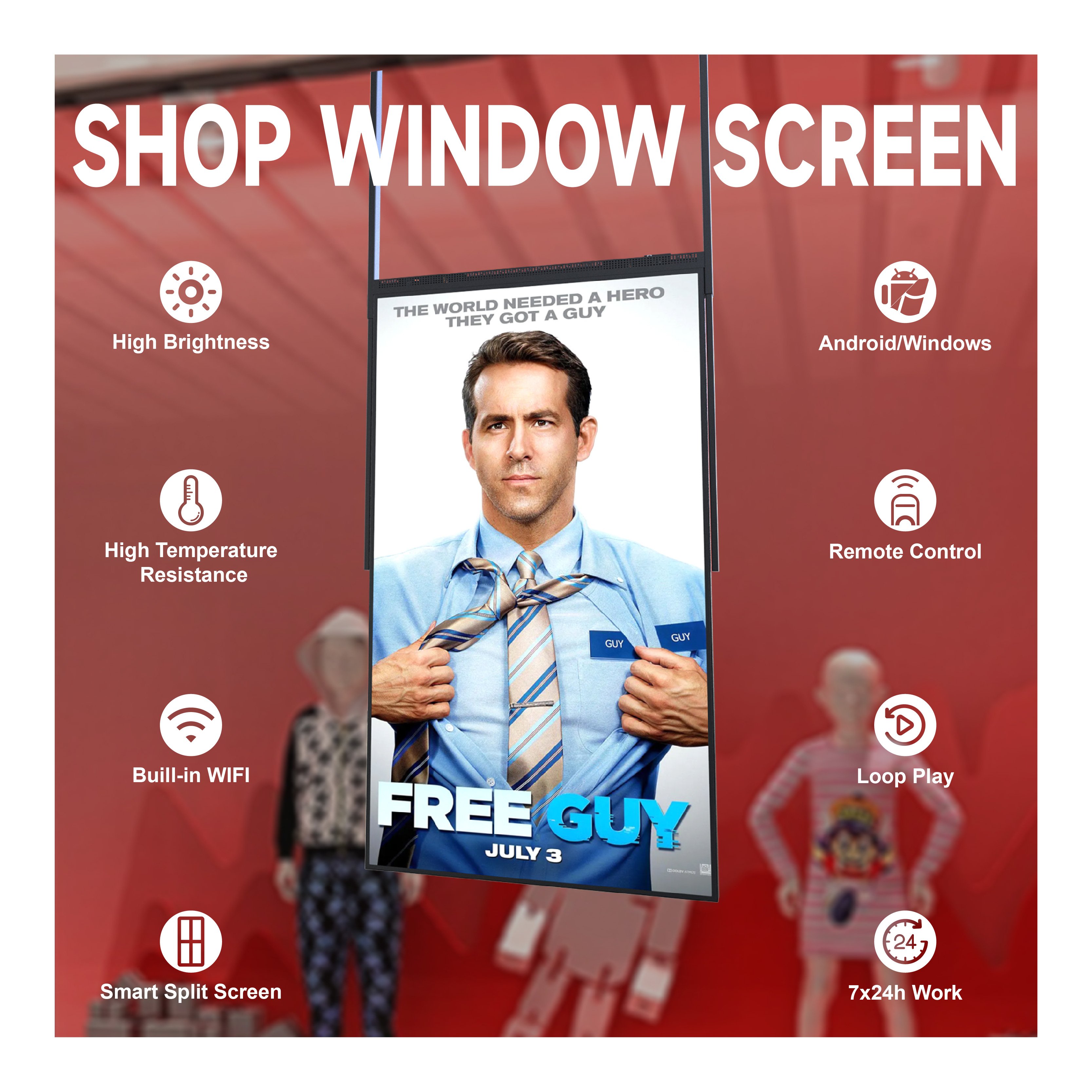 43 49 55 65 75 85 Inch Floor Standing Digital Signage Advertising Display Stands
