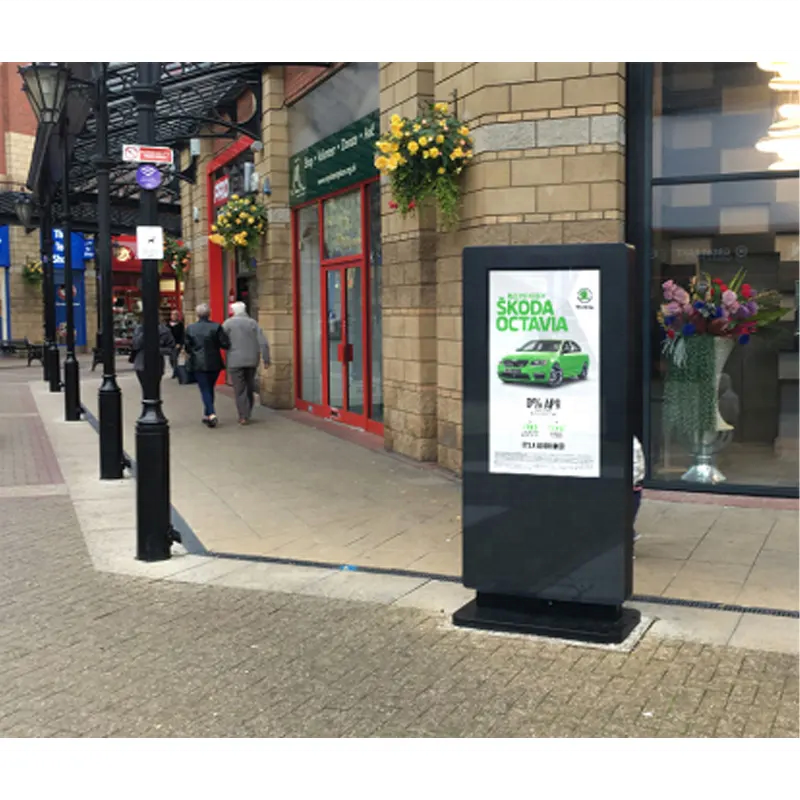 55" Outdoor KIOSK Digital Display LCD Advertising Machine High Brightness Drive Thru Order Menu Outdoor Digital Info Screen