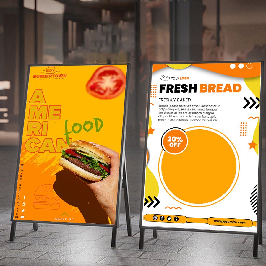 Outdoor indoor super slim light box for business sign signboard design advertising light box menu board slim led light box