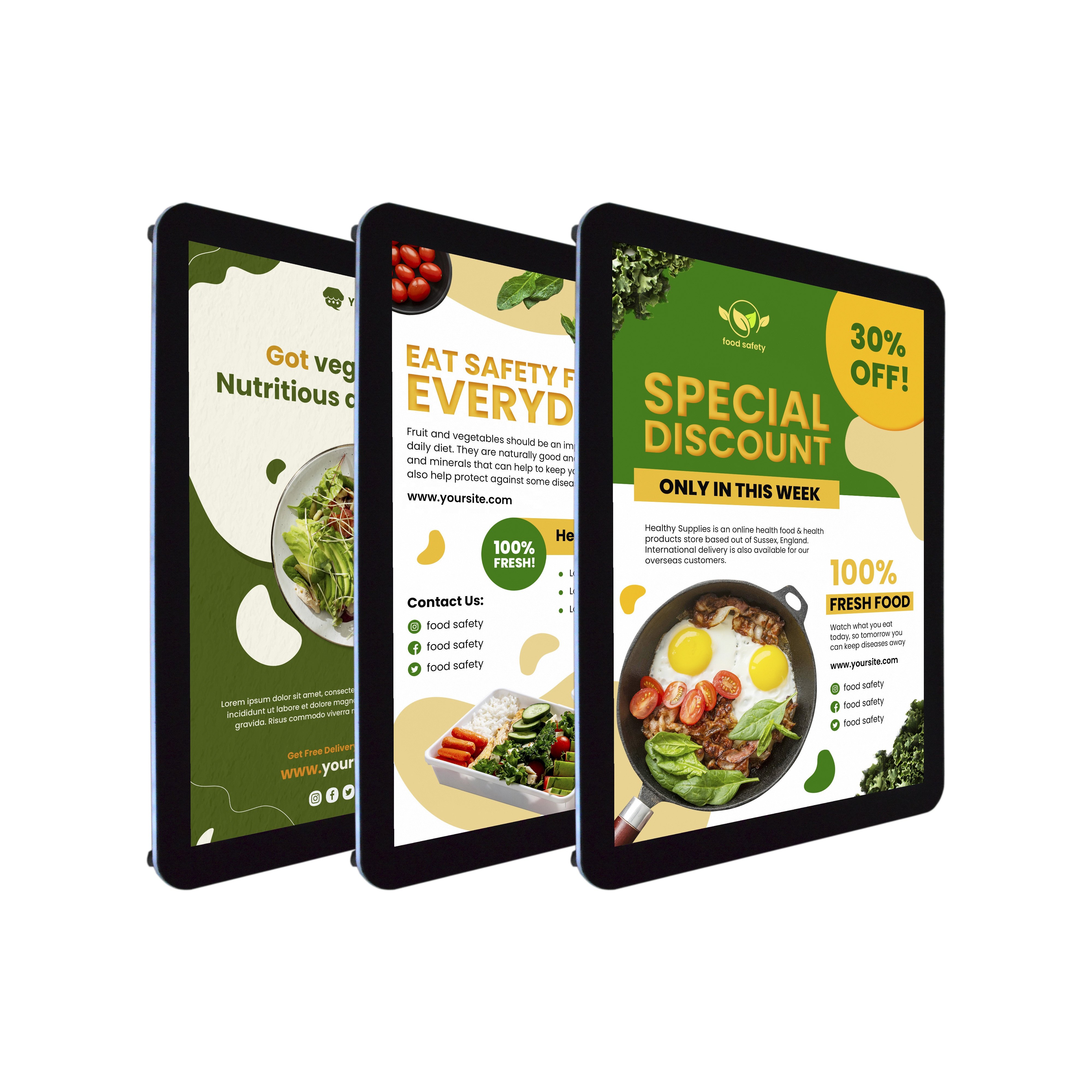 customized digital takeaway fast food acrylic display board led advertising light box restaurant menu electronic panel