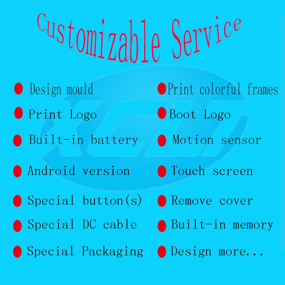 10 inch advertising screen display indoor IPS Screen and board functions can be designed advertising players