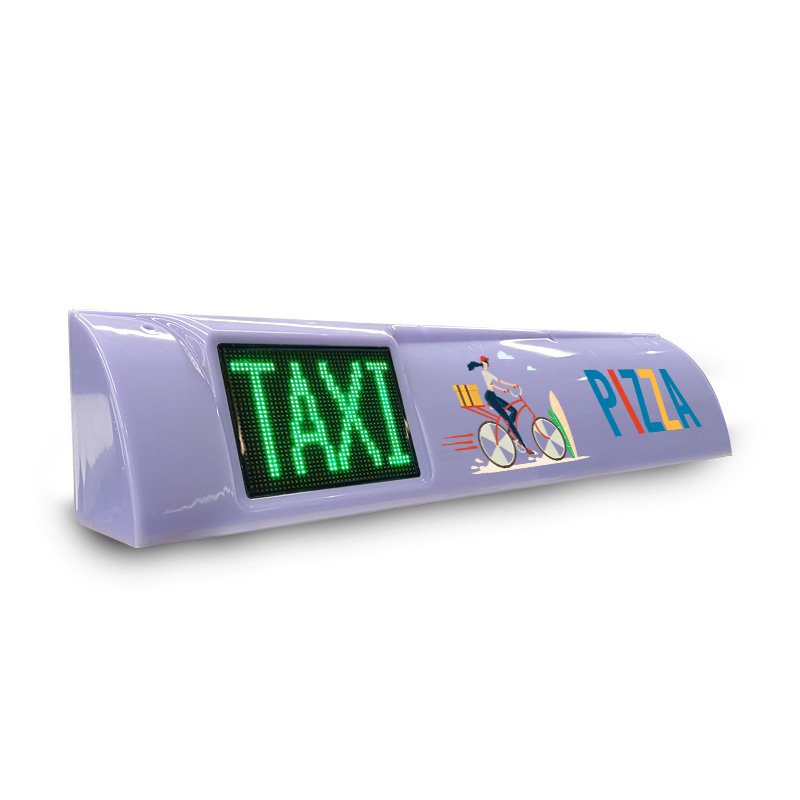 P3P2.5 Taxi top Advertising LED Screen Message Display Waterproof Outdoor Programmable Scrolling Car Roof LED Display