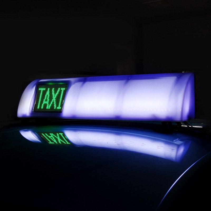 P3P2.5 Taxi top Advertising LED Screen Message Display Waterproof Outdoor Programmable Scrolling Car Roof LED Display