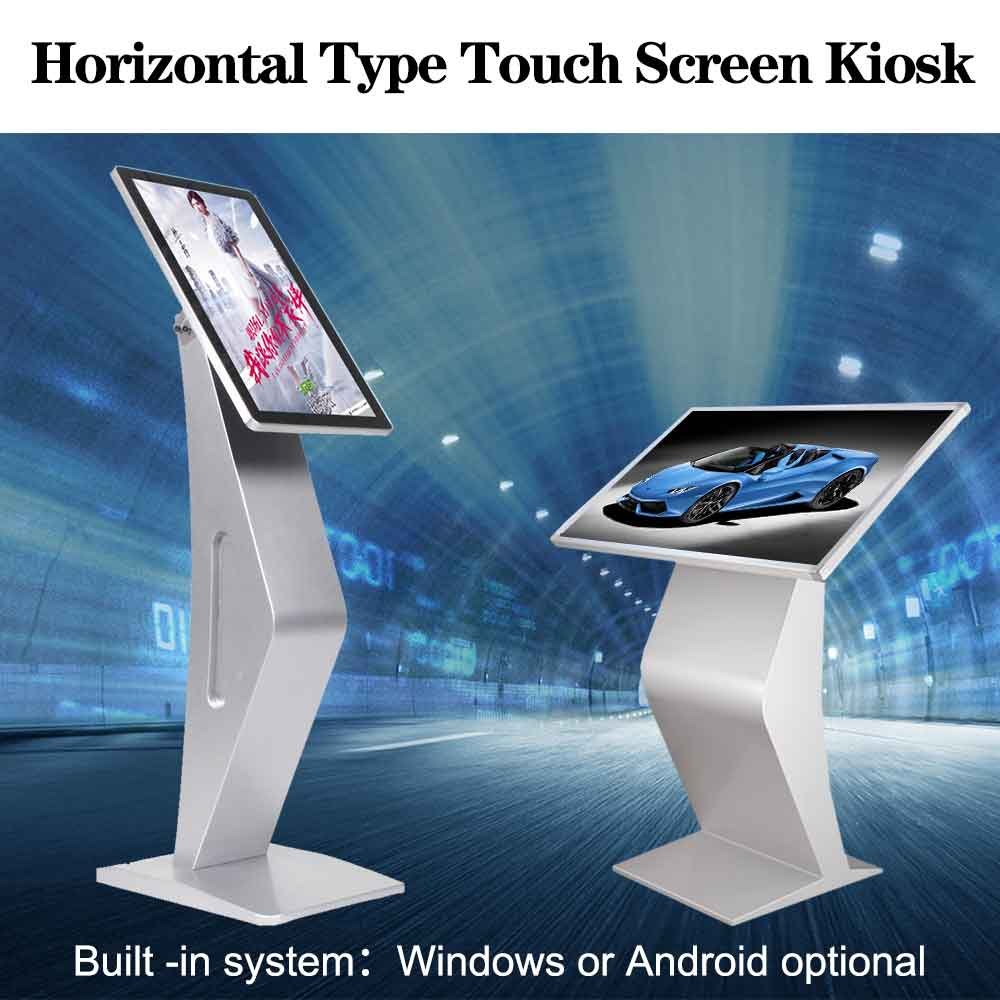 Information Interactive Kiosk Floor Stand 4K Full HD Advertising Digital Touch Screen Self Service Kiosk