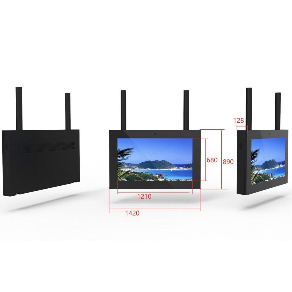 Cheap price 32 43 49 55 inch advertising boards LCD wall mount outdoor digital signage display for shipping
