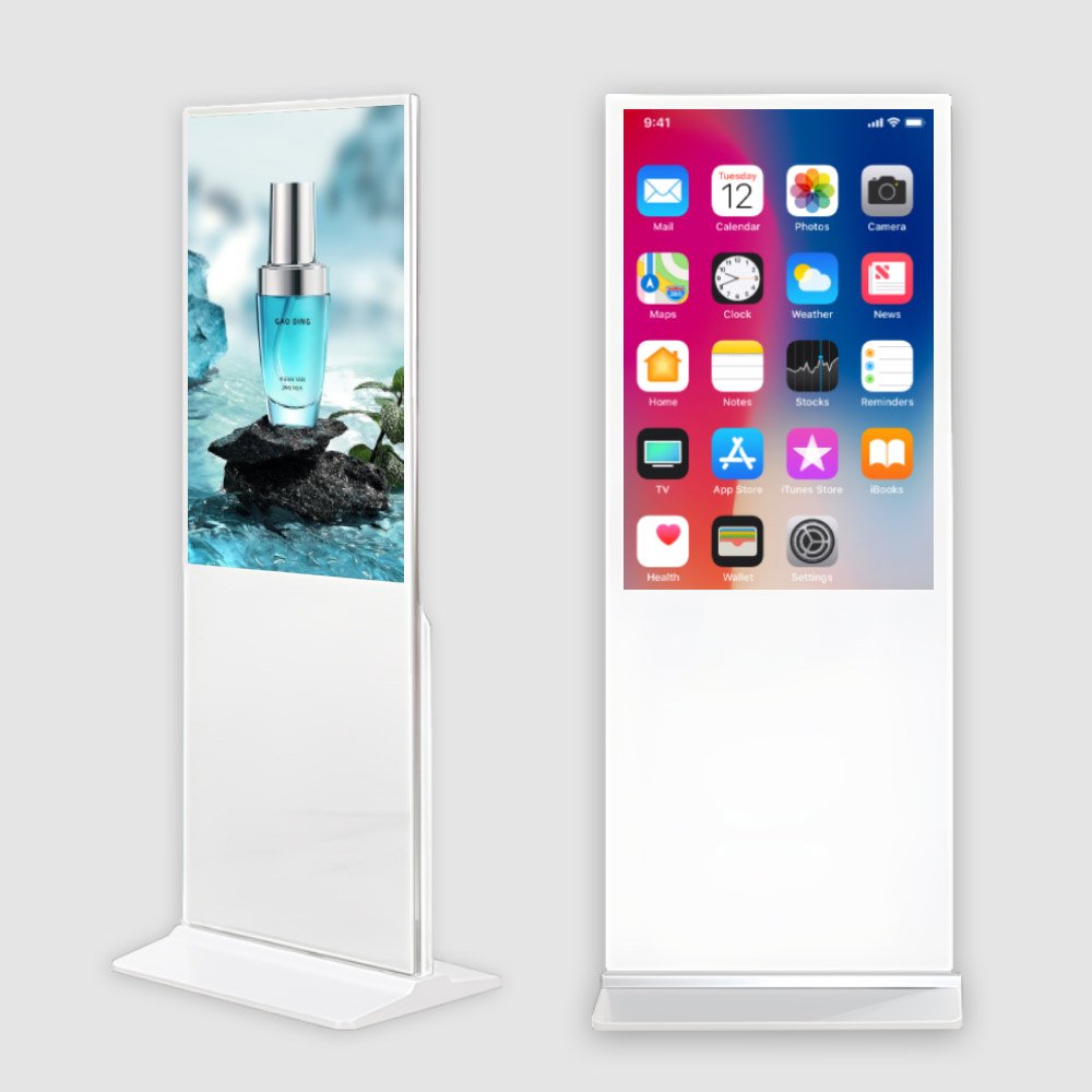 4K 43/50/55/65 Inch LCD Advertising Display Screen Floor Standing Digital Signage Display For Advertising Video And Picture