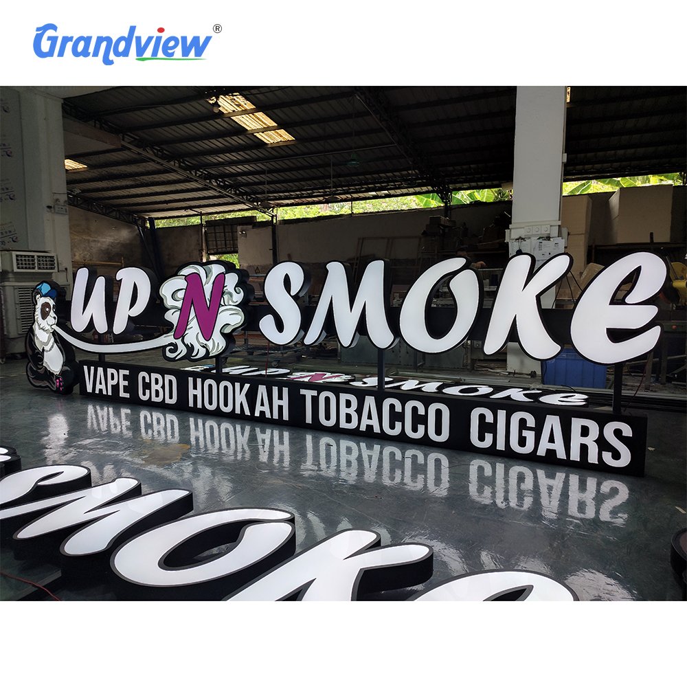 Manufacturer Custom Smoke Shop Led Sign Board Window Led Business Signage Electronic letter Signs
