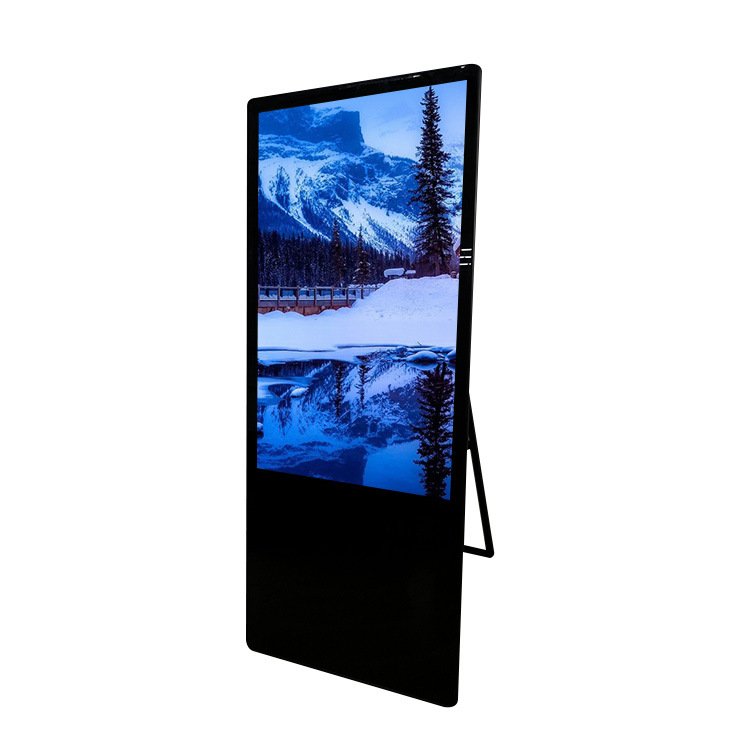 Portable 32 43 49 55 65 inch floor standing shopping player network intelligent LCD kiosk Digital Signage Display Poster