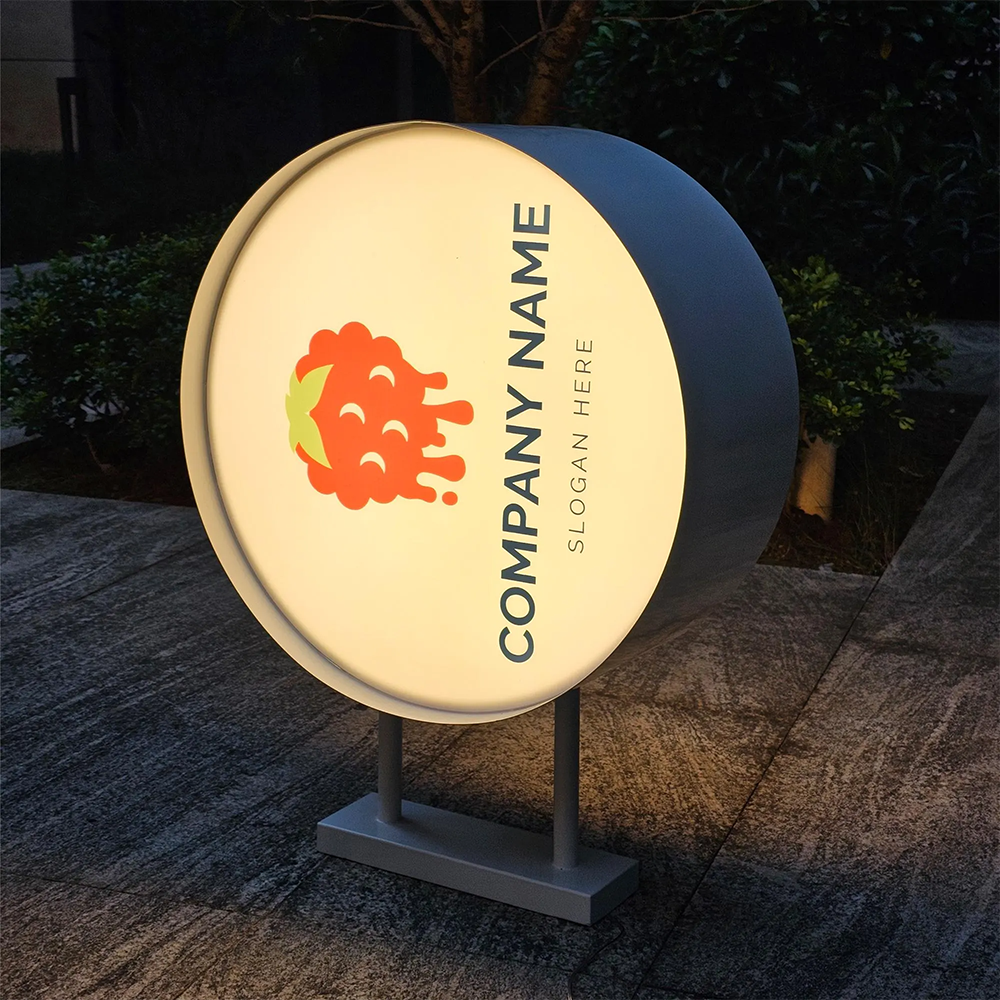 Free Design Custom Advertising Light Box Double Sides Outdoor Advertising Board LED Light Box for Shop Business