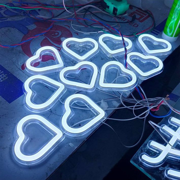 Hanging fluorescent board billboard electronic small blackboard handwriting light board LED stall with lamp advertising display