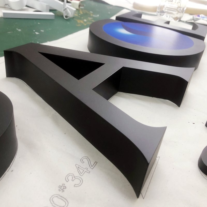 2023 Commercial company logo advertising metal signage office name sign board