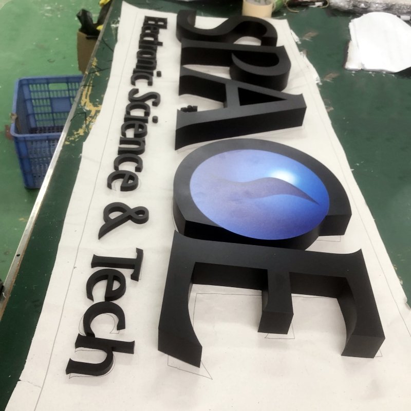 2023 Commercial company logo advertising metal signage office name sign board