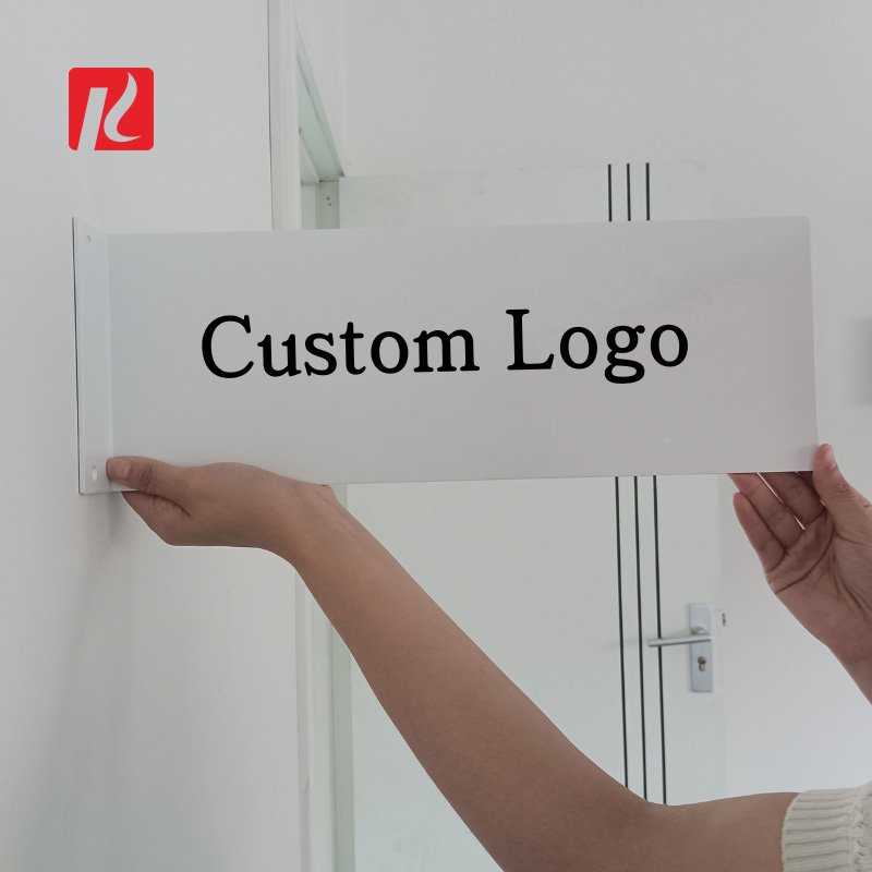 Kexian Custom Outdoor Shop Blade Wall Sign Double Sided Logo Restaurant Cafe Blade Sign Business Hanging Advertising Boards