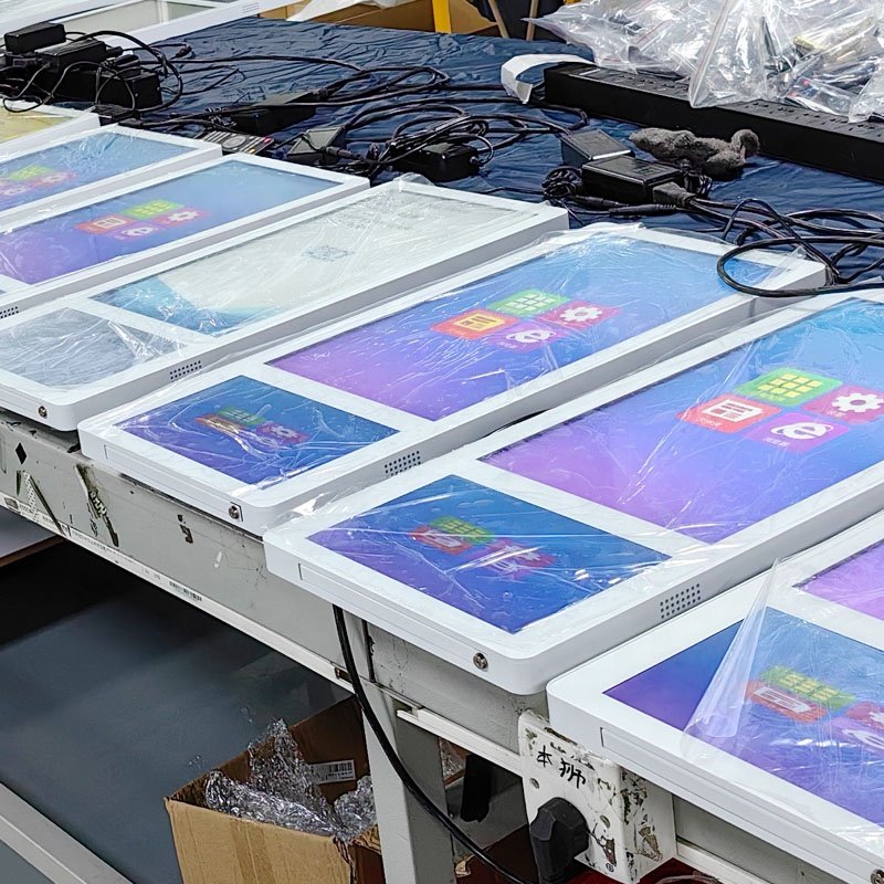 lcd digital signage and display advertising board with video display panel led poster wall screen elevator advertising screen