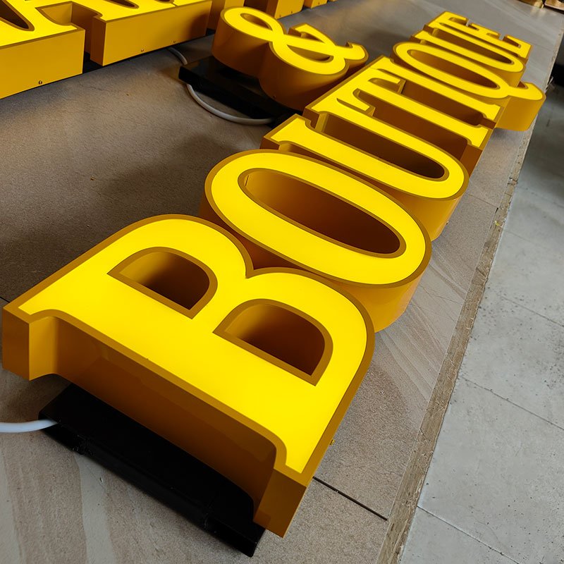 Custom Led 3D Car Sign Brand Wall Logo Signage Shop Sign Board Led Car Wash Signs