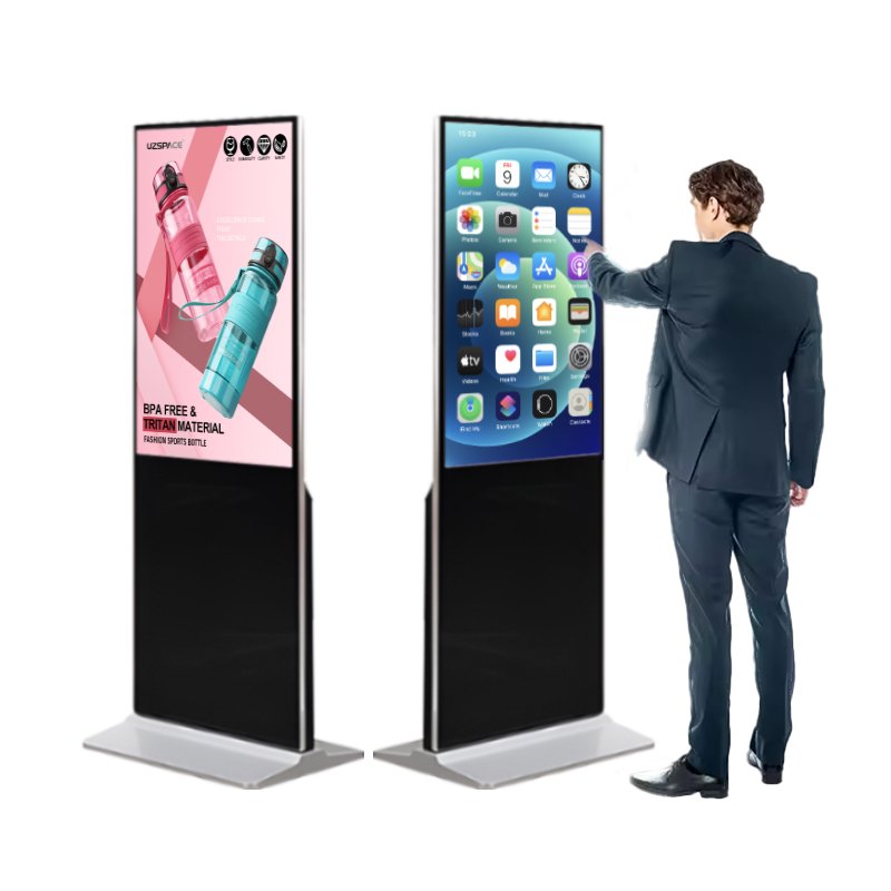 Floor Standing LCD Screen Advertising Player Digital Signage And Displays Touch Screen Advertisement Lcd Advertising Screen