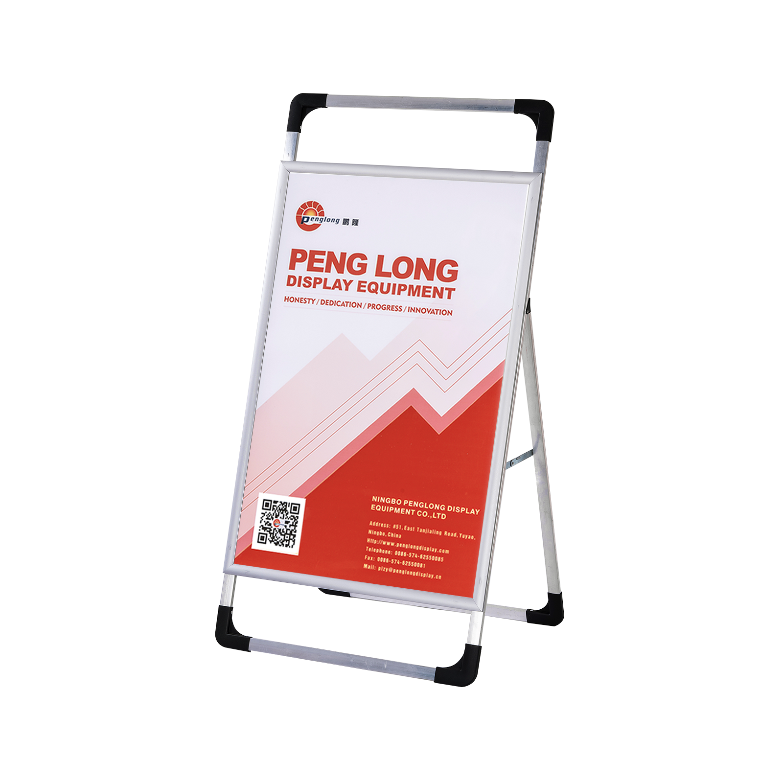 Portable poster board A sidewalk sign A frame menu board stand for advertising display