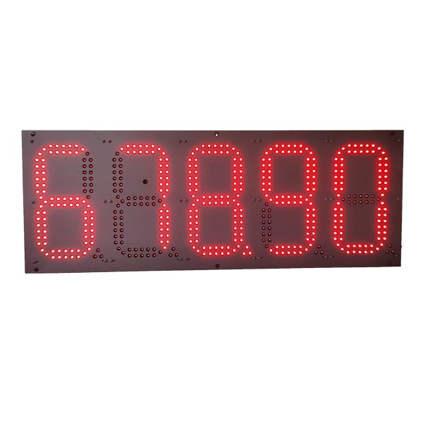 Factory Customized LED gas price screen 7 segments led oil gas station sign with remote control