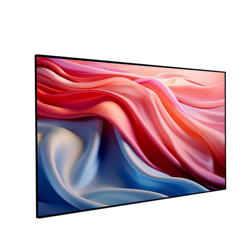 85 inch hanging frameless digital signage LCD LED screen indoor slim edge advertising machine menu display board
