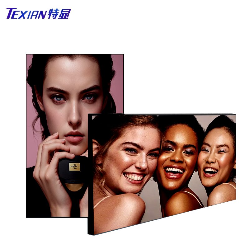 85 inch hanging frameless digital signage LCD LED screen indoor slim edge advertising machine menu display board