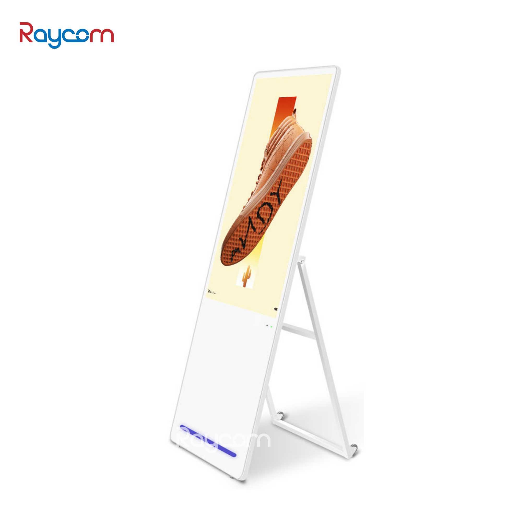 Raycom 40-Inch Android Indoor Kiosk LCD Screen Advertising Poster Display Free Standing Digital Bill Board Elevator Use SDK