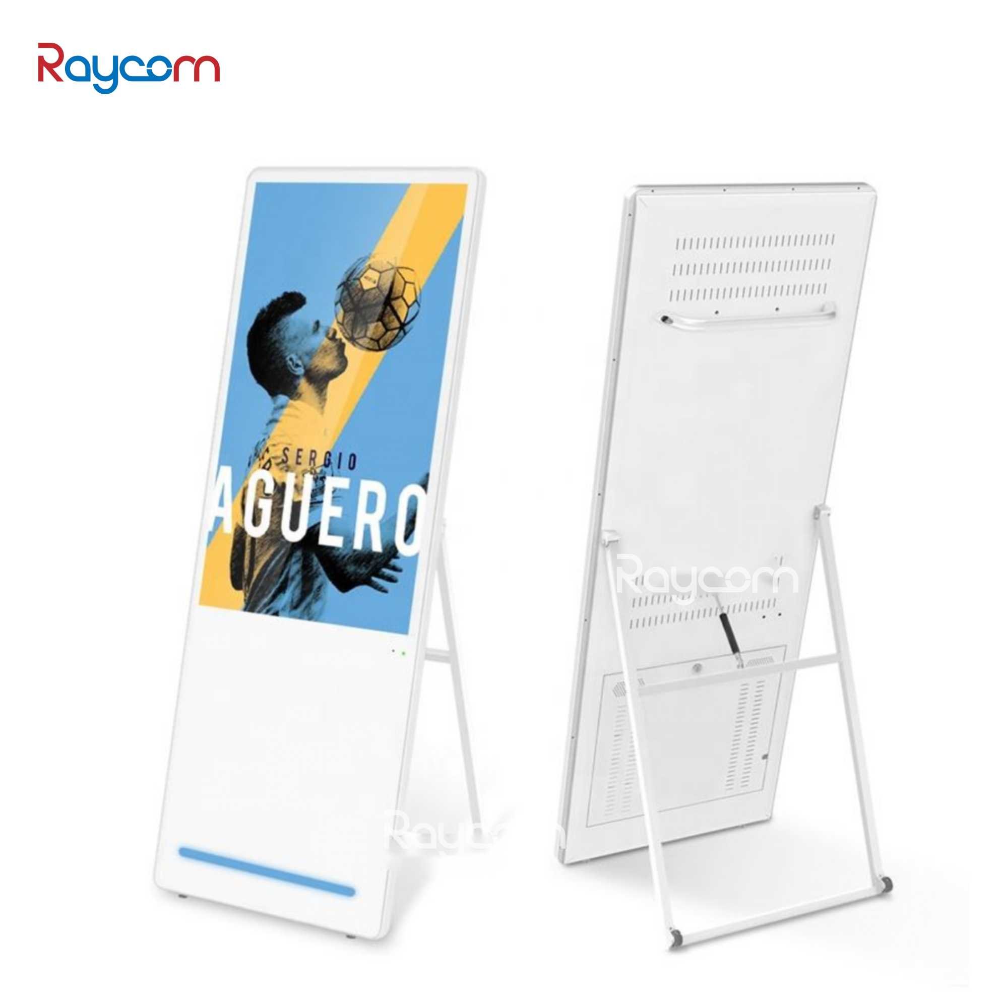 Raycom 40-Inch Android Indoor Kiosk LCD Screen Advertising Poster Display Free Standing Digital Bill Board Elevator Use SDK