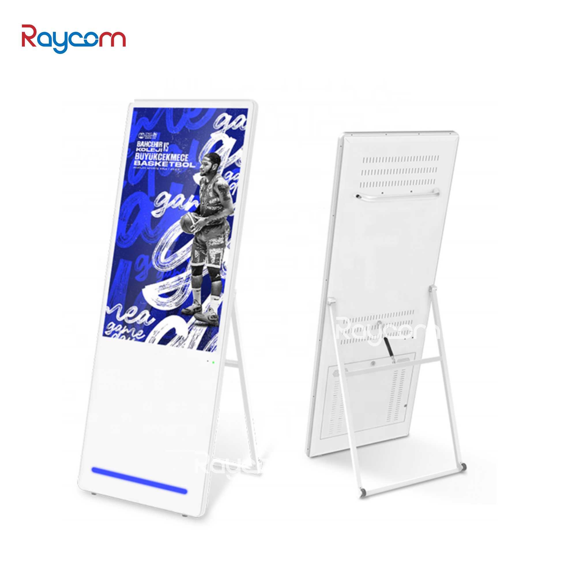 Raycom 40-Inch Android Indoor Kiosk LCD Screen Advertising Poster Display Free Standing Digital Bill Board Elevator Use SDK