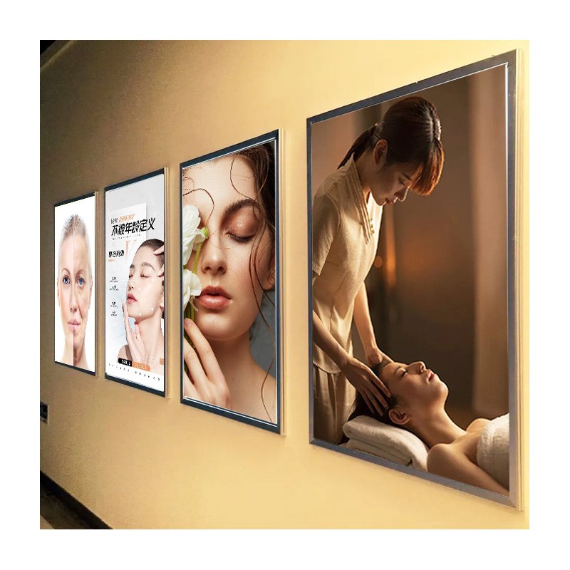 Manufacturer Ultra-Slim Aluminum Profile LED Light Box Sign Backlit Rectangle Display For Advertising Posters & Banners