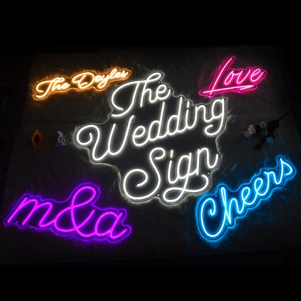 Drop Shipping Popular Led Advertising Custom Neon Light Signs Custom Neon Sign For Wedding Bar Party Decoration