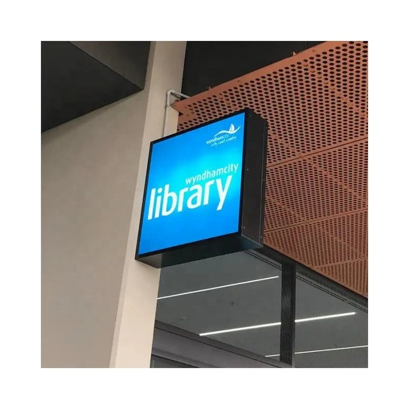 Hollow Double-Sided Long Life Font Customized Stainless Steel LED Sign Round Advertising Light Box