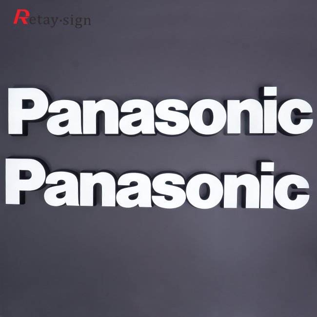 Custom acrylic board led illuminated sign letters shop decor business store sign outdoor wall 3d letter led sign