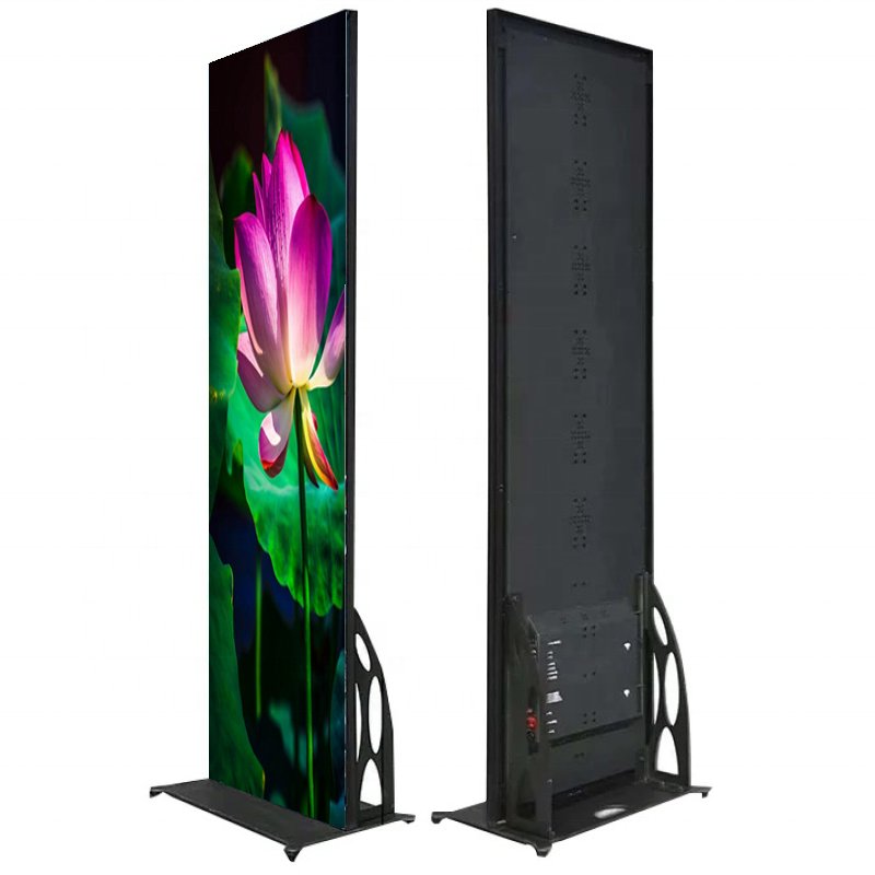 LED Board Poster Banners Fast Food Restaurant Shop Sign Advertising Movable Digital Signage Floor Stand Media Elevators