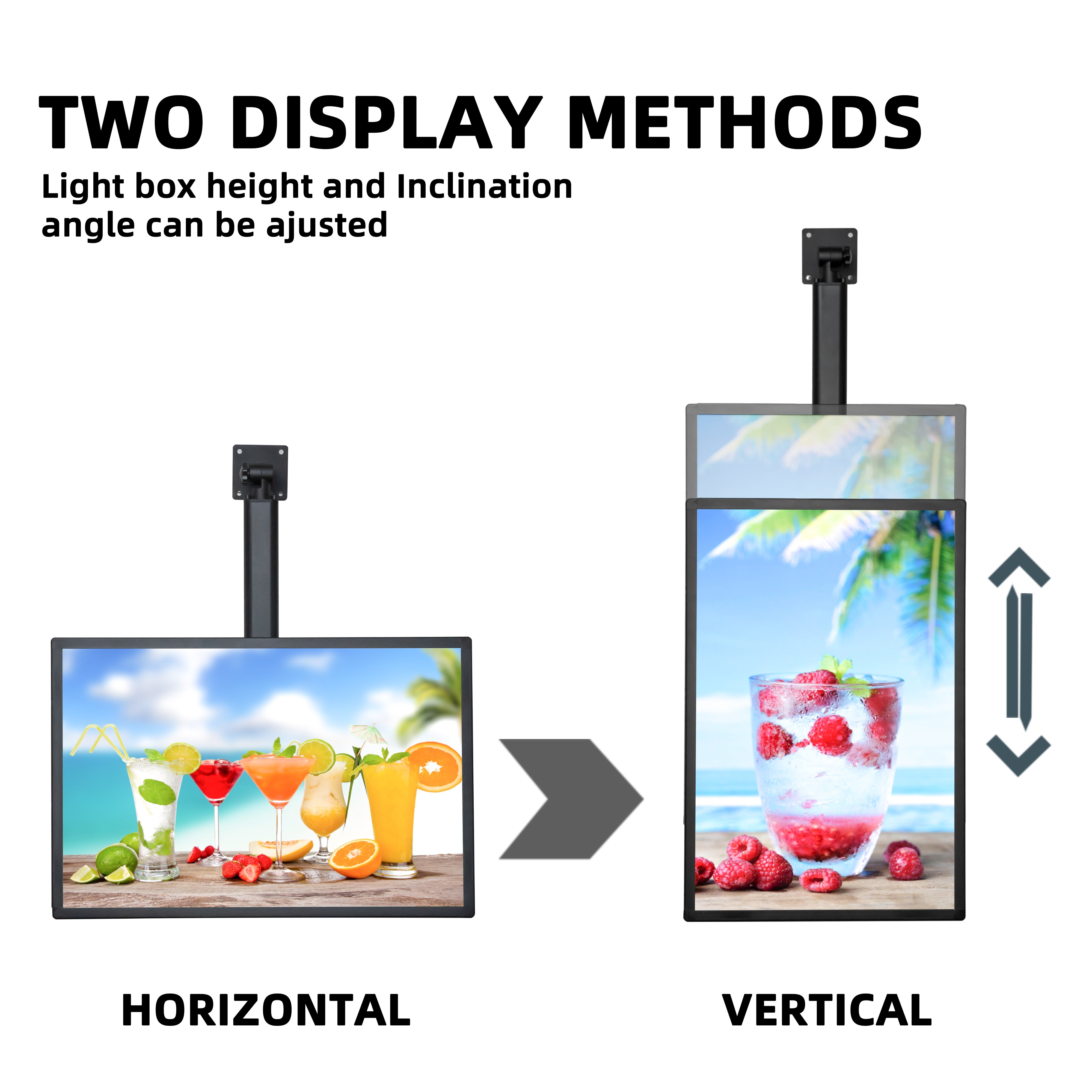 LED snap frame advertise light box restaurant advertising wall mount menu board