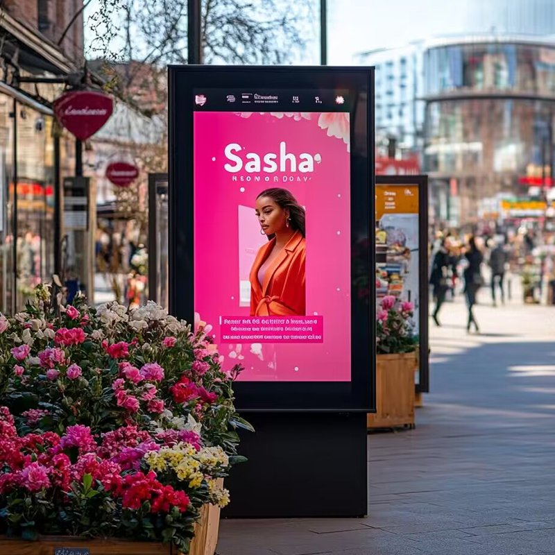 Customized 4K Bus Station Smart City Outdoor Totem Digital Signage Lcd Advertising Panel Screen Display Touch Kiosk Menu Boards