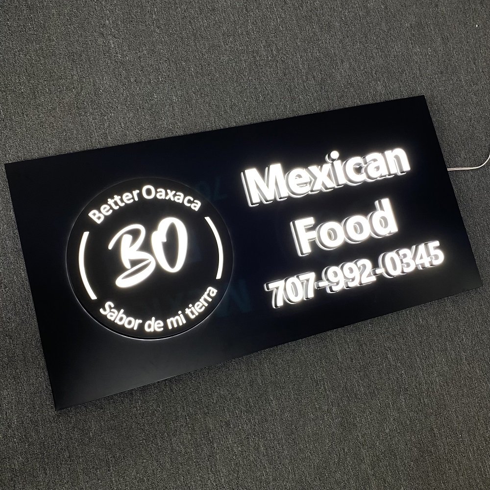 Restaurant Signage Customized 3d Lighting Logo Acrylic Led Channel Letter Sign Board