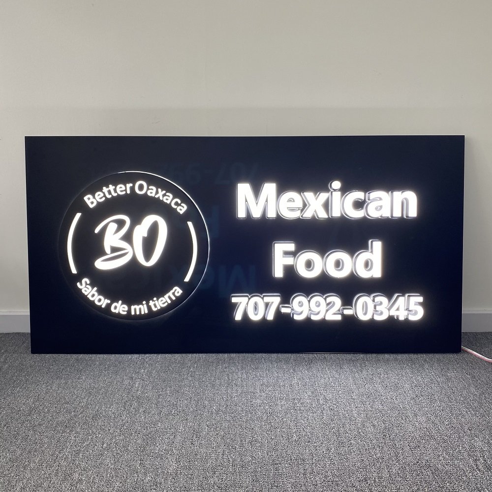 Restaurant Signage Customized 3d Lighting Logo Acrylic Led Channel Letter Sign Board