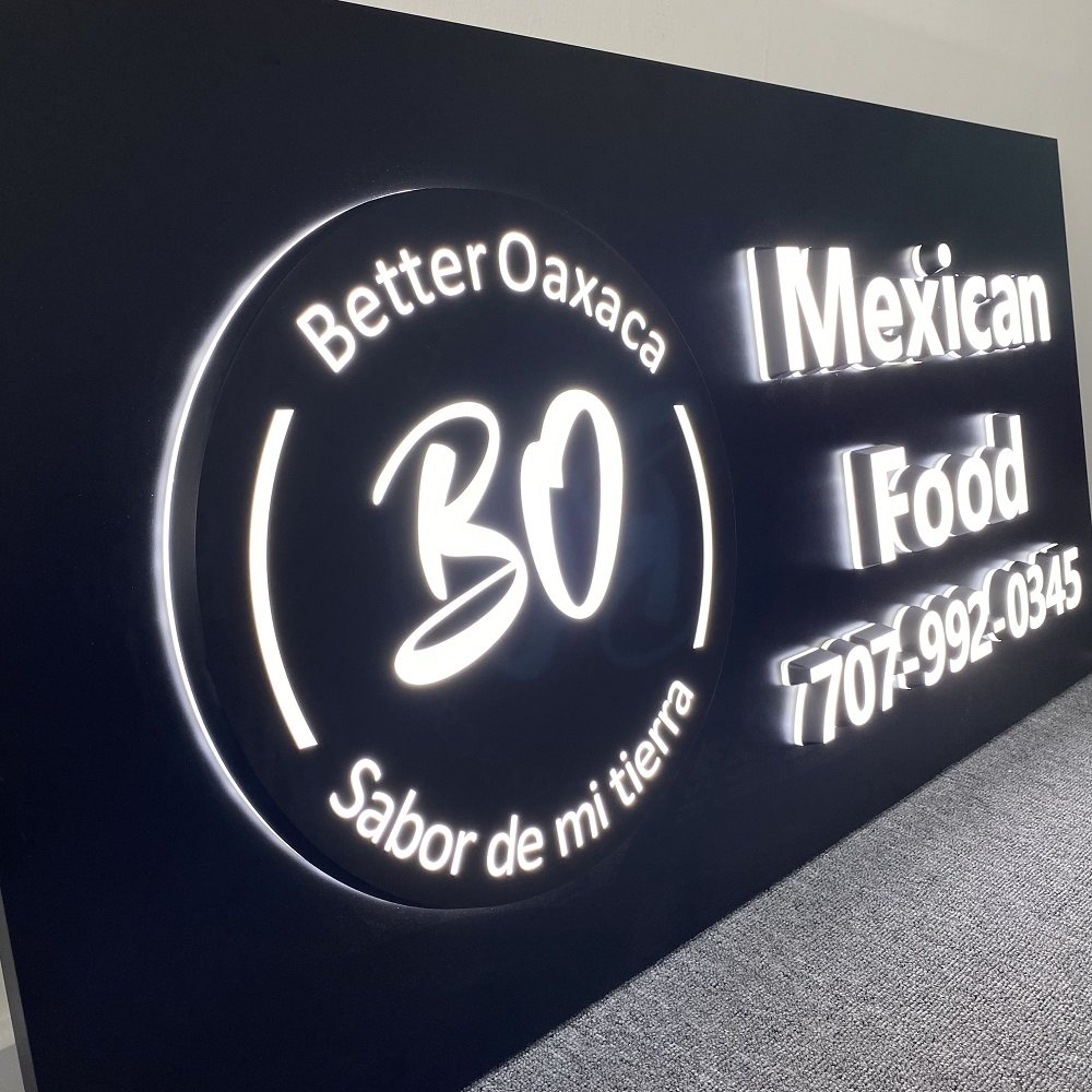 Restaurant Signage Customized 3d Lighting Logo Acrylic Led Channel Letter Sign Board