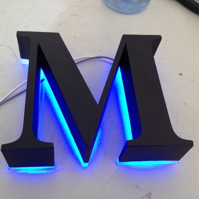 Hotel logo sign high quality led channel letter illuminated car logo fashion custom halo electric frontlit letter sign