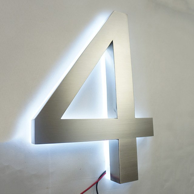 Hotel logo sign high quality led channel letter illuminated car logo fashion custom halo electric frontlit letter sign