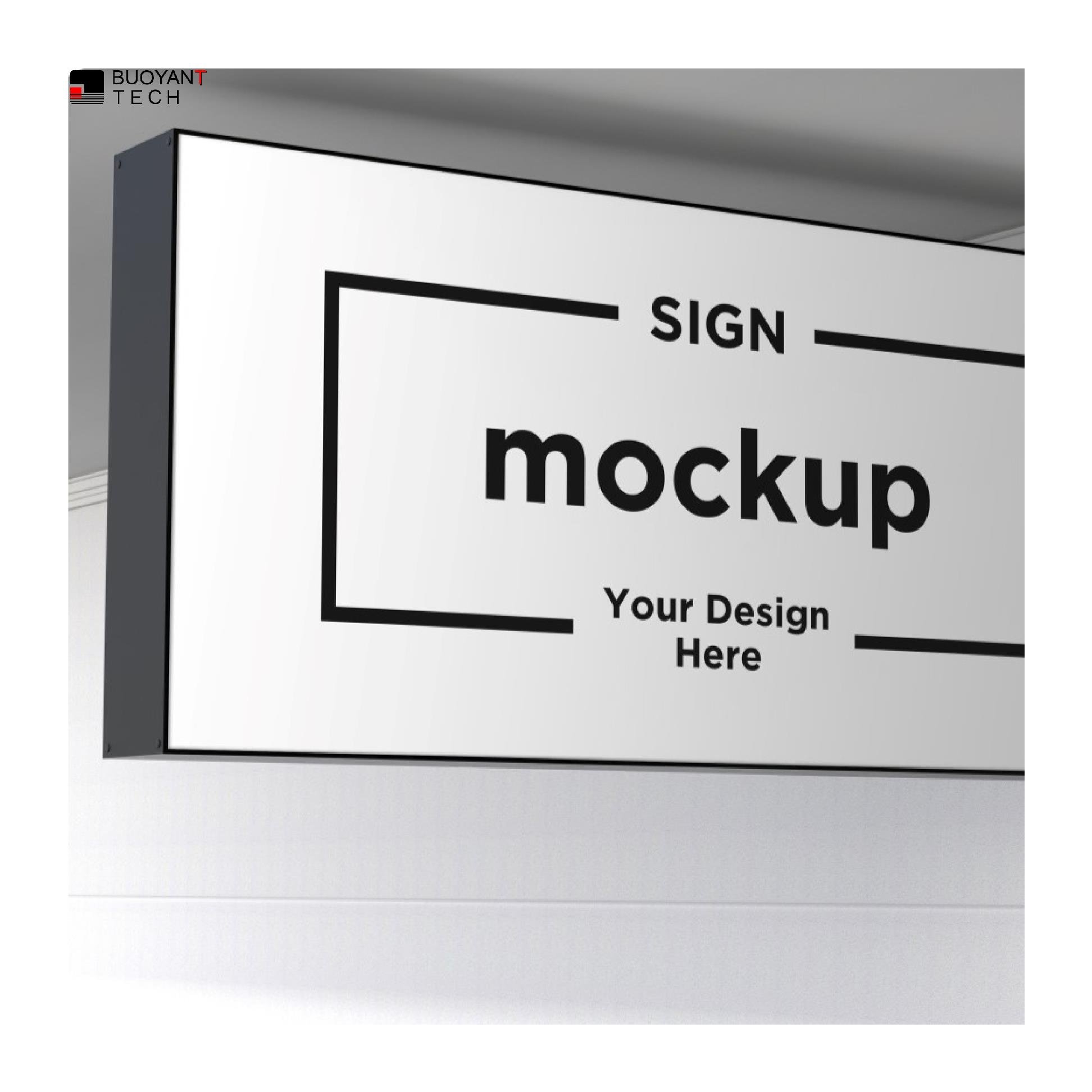 Custom Outdoor Advertising LED Sign Board Rectangle Shape 12V Power Consumption Custom Lightbox Sign