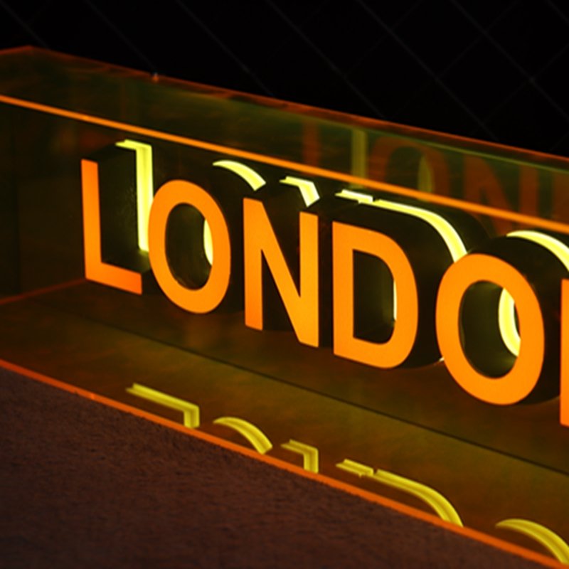 LC Wholesale Price outdoor Indoor custom sign led letters 3d logo mini led illuminated acrylic Light box sign