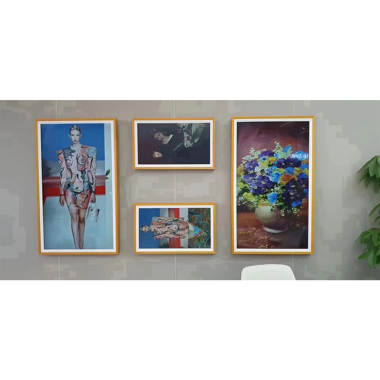 Art Photo Frame Display UHD high brightness facing lcd display digital signage and displays advertising